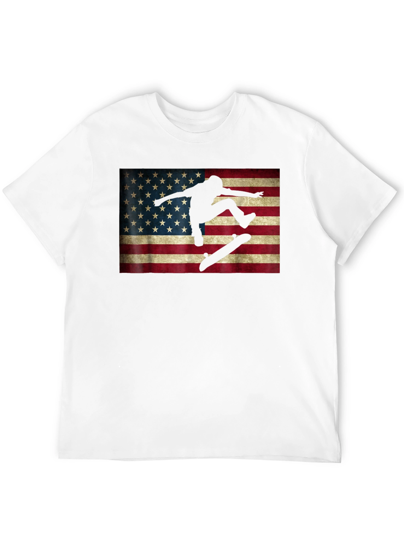 Skateboarding American Flag T-Shirt