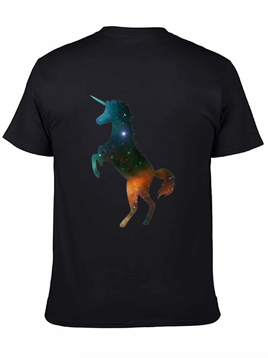 Unicorn Galaxy Black T-Shirt