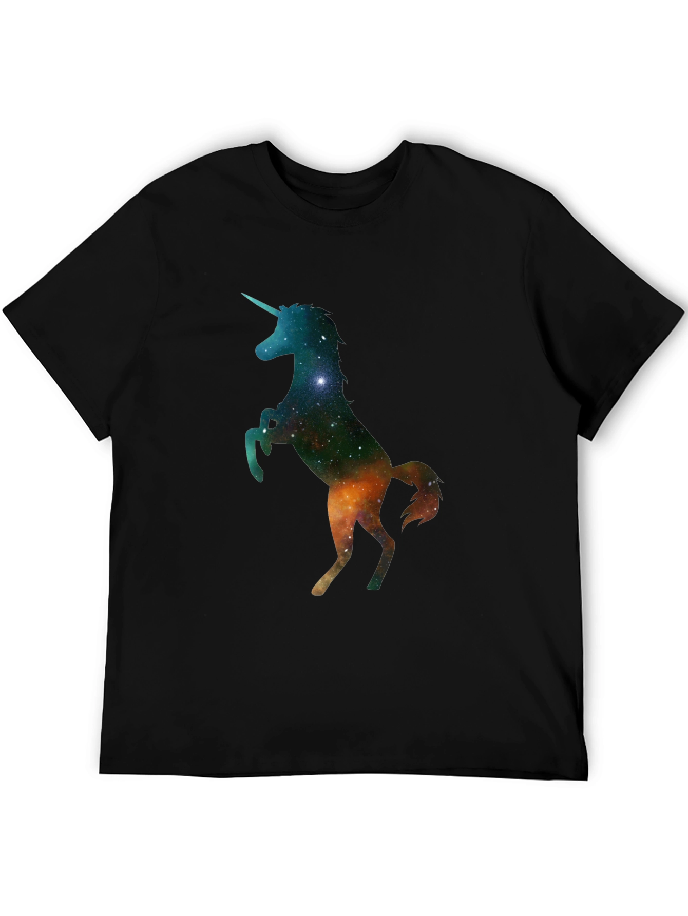 Unicorn Galaxy Black T-Shirt