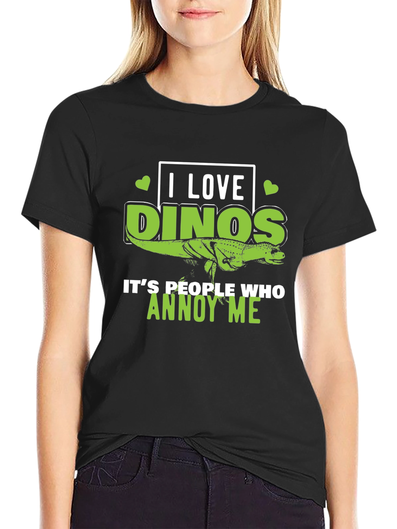 I Love Dinos Graphic Tee - Dinosaur Lover Gift