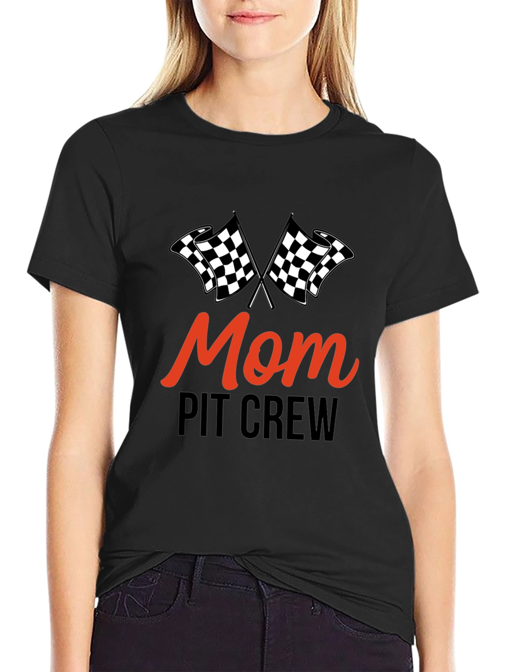 Mom Pit Crew Racing Tee