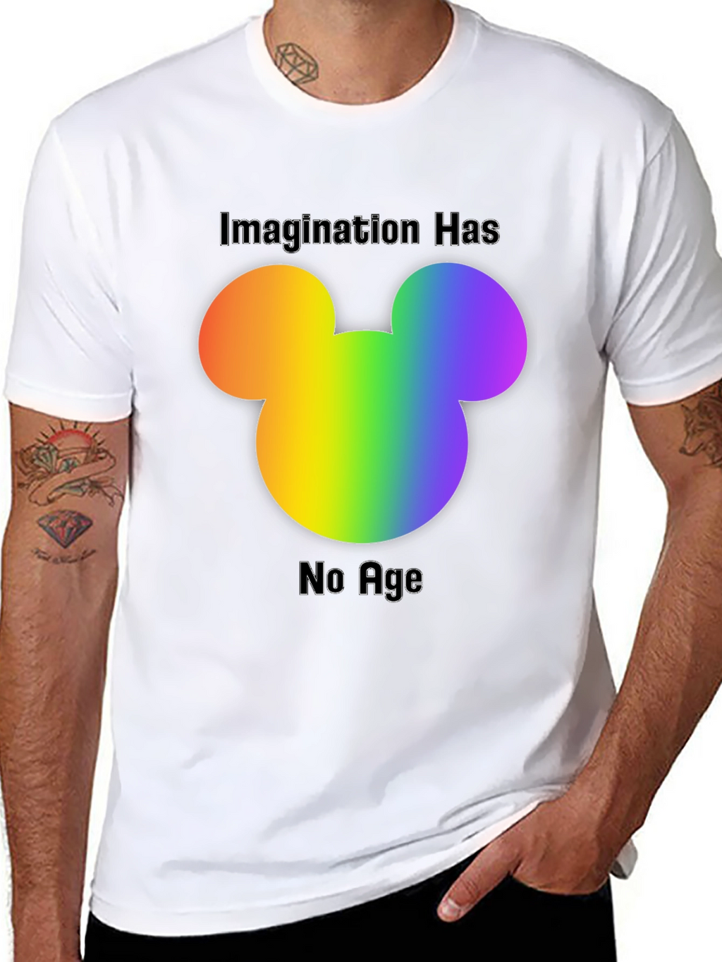 Rainbow Mickey Mouse Imagination T-Shirt