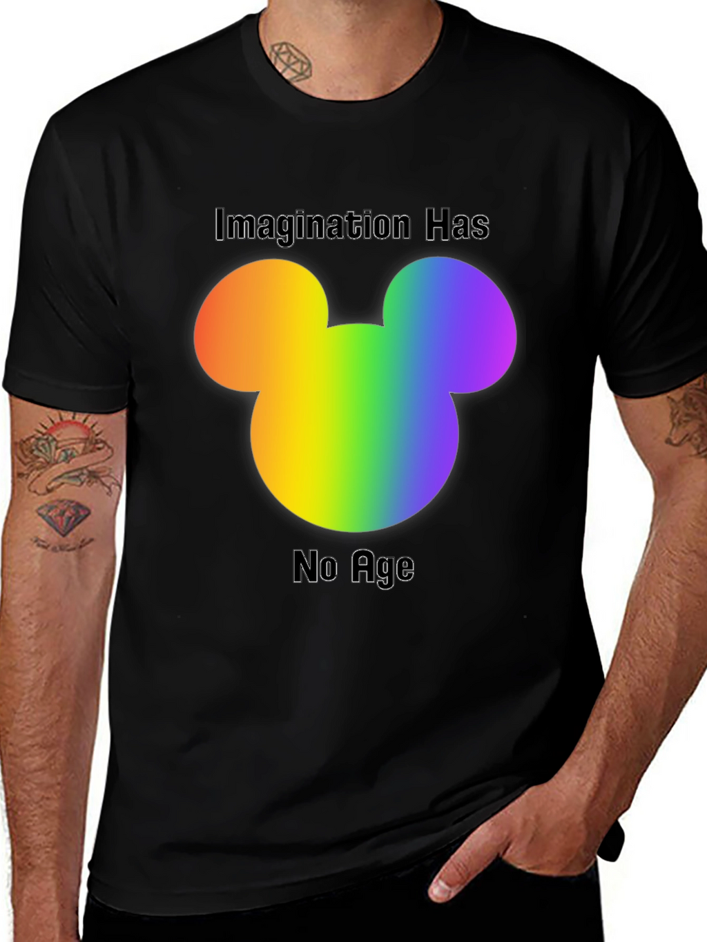 Rainbow Mickey Mouse Imagination T-Shirt
