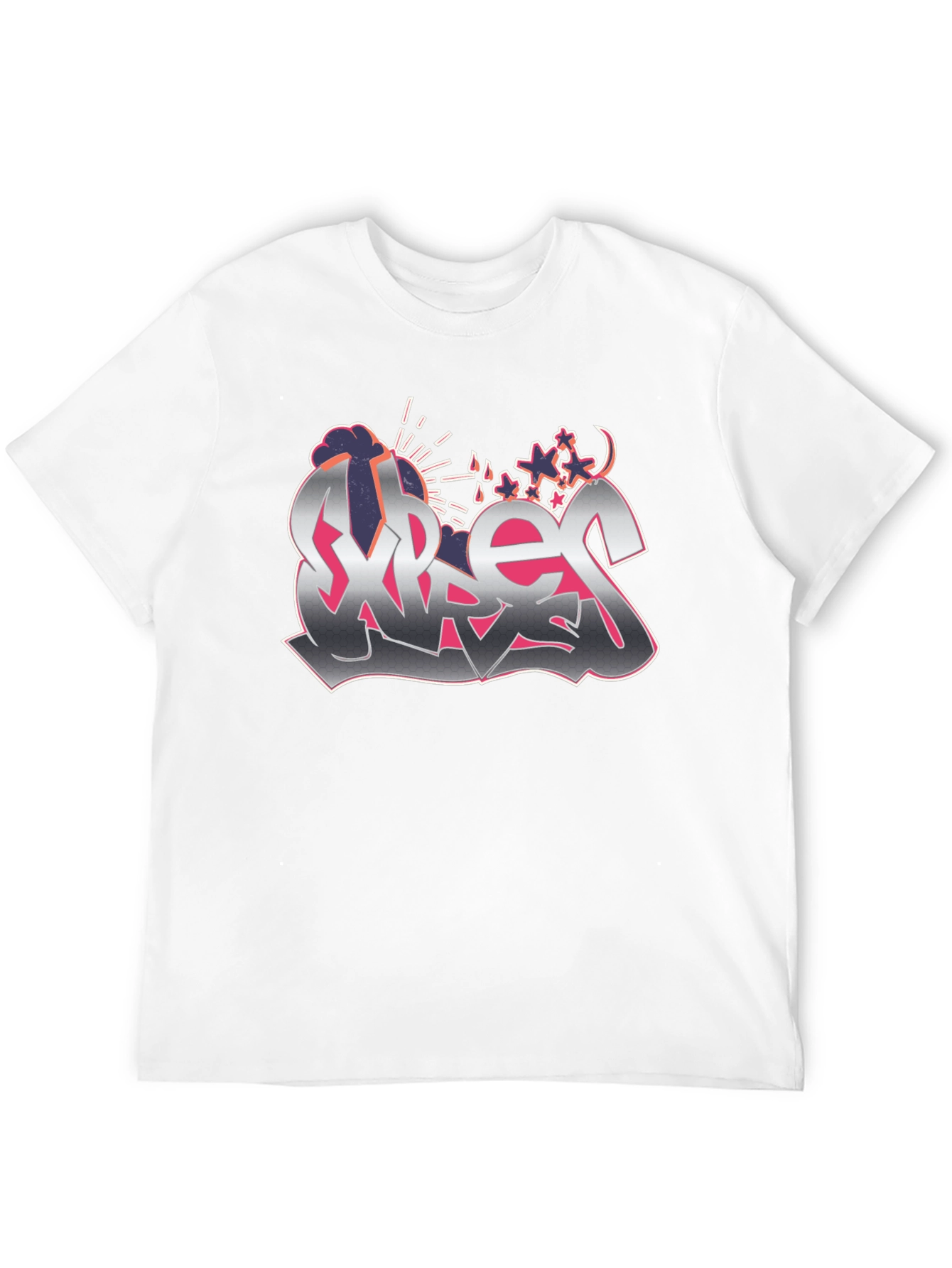 Street Art Style Graphic T-Shirt