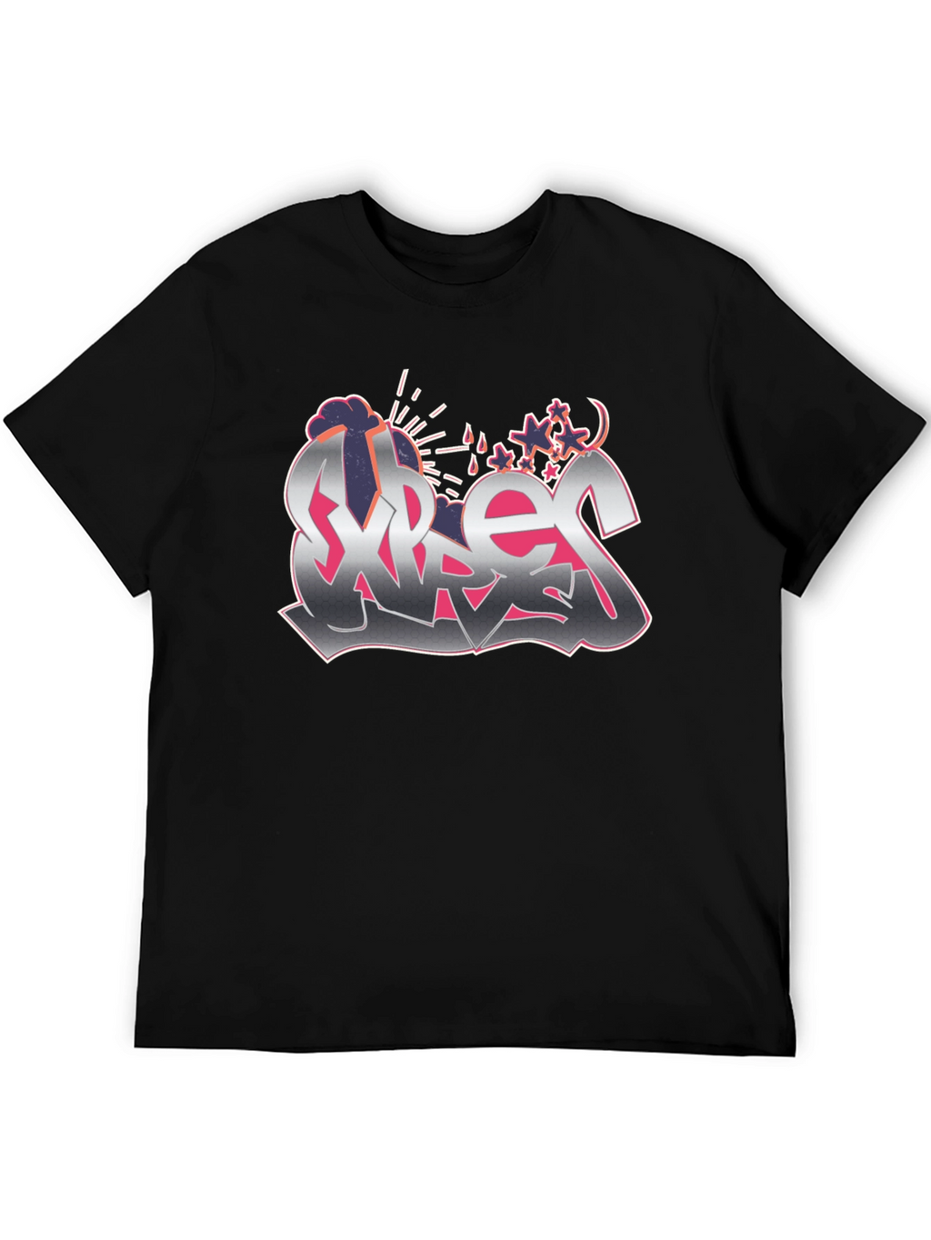 Street Art Style Graphic T-Shirt