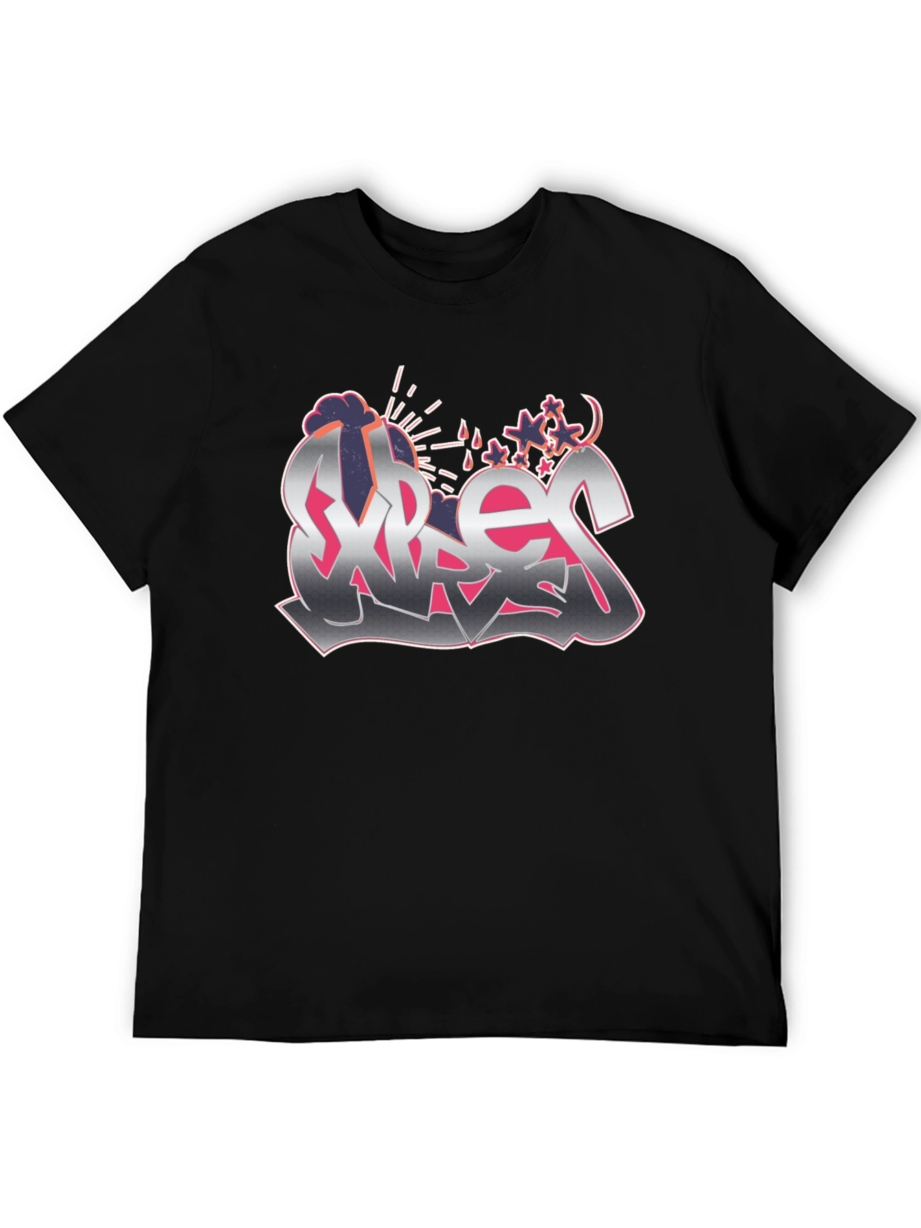 Street Art Style Graphic T-Shirt