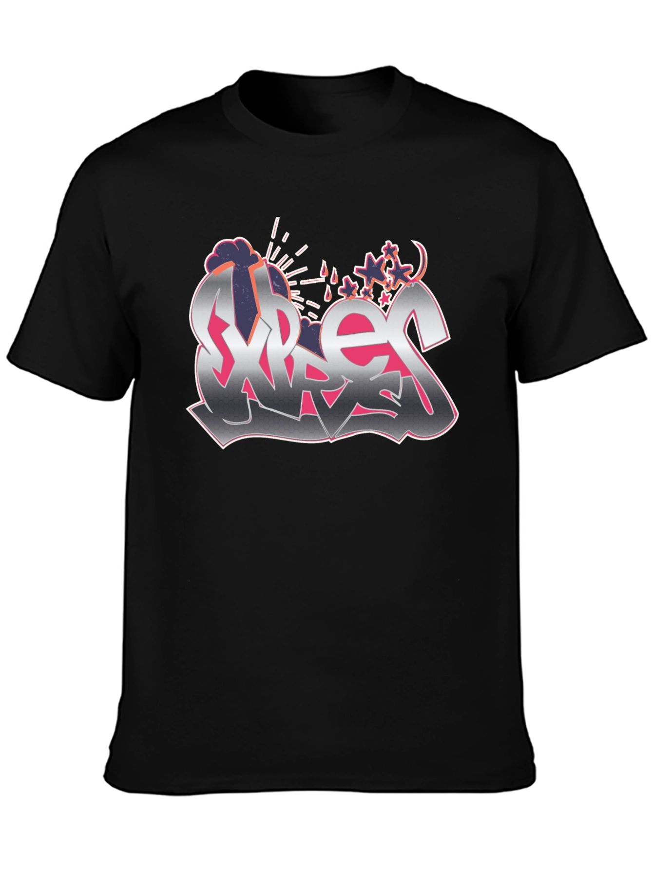 Street Art Style Graphic T-Shirt