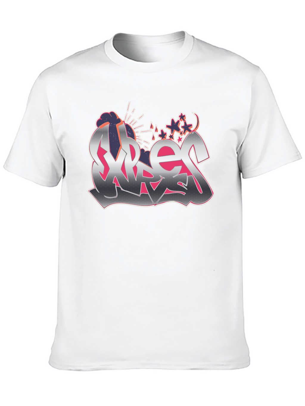 Street Art Style Graphic T-Shirt