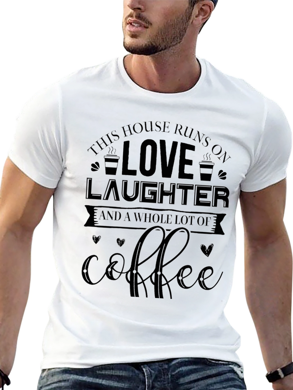 Love Laughter Coffee Graphic Tee