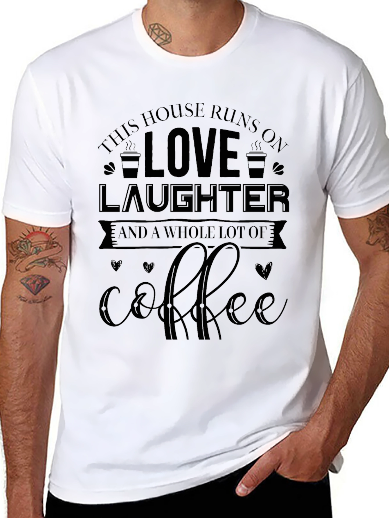 Love Laughter Coffee Graphic Tee