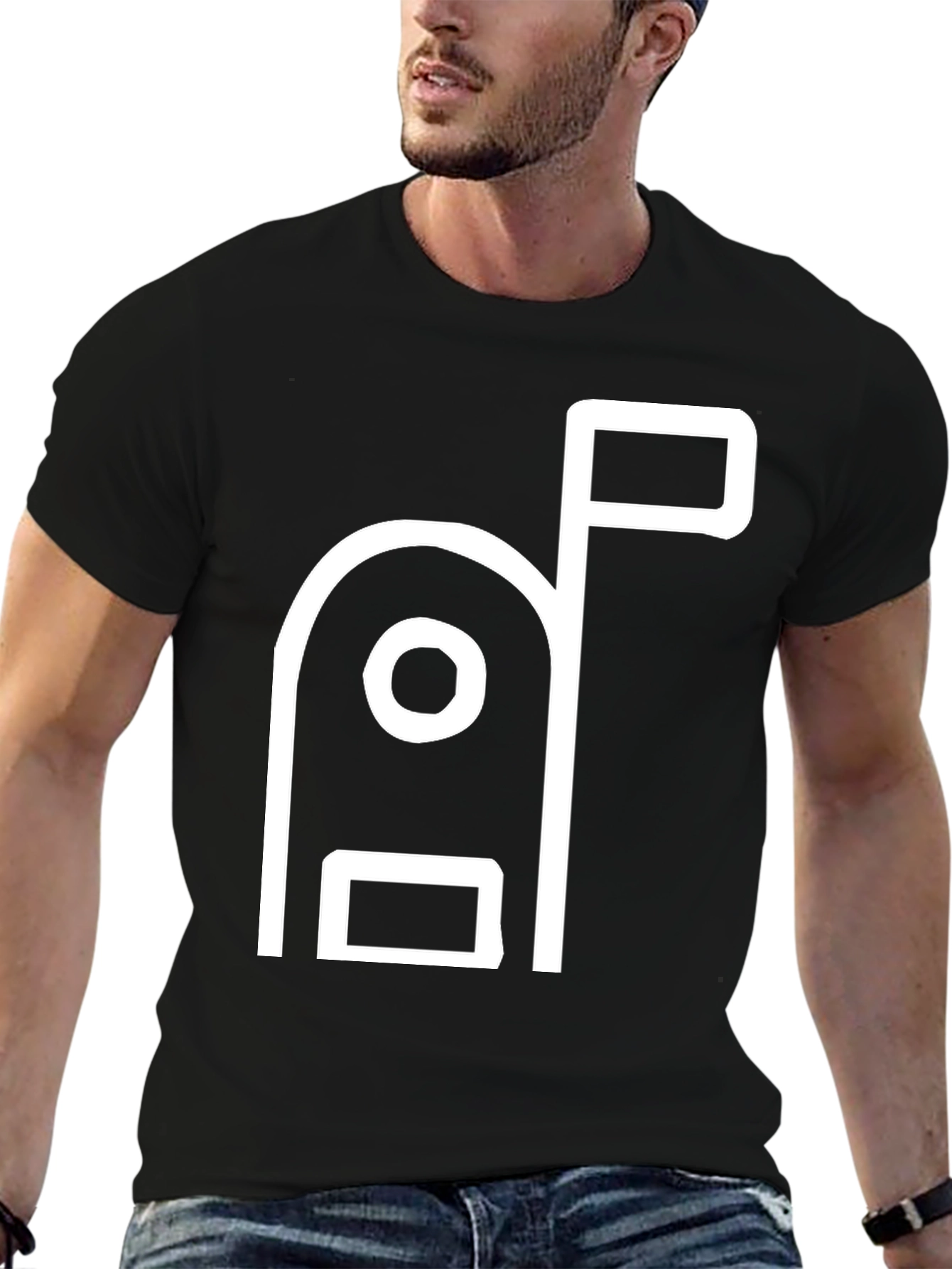 Mailbox Graphic T-Shirt - Modern Minimalist Design