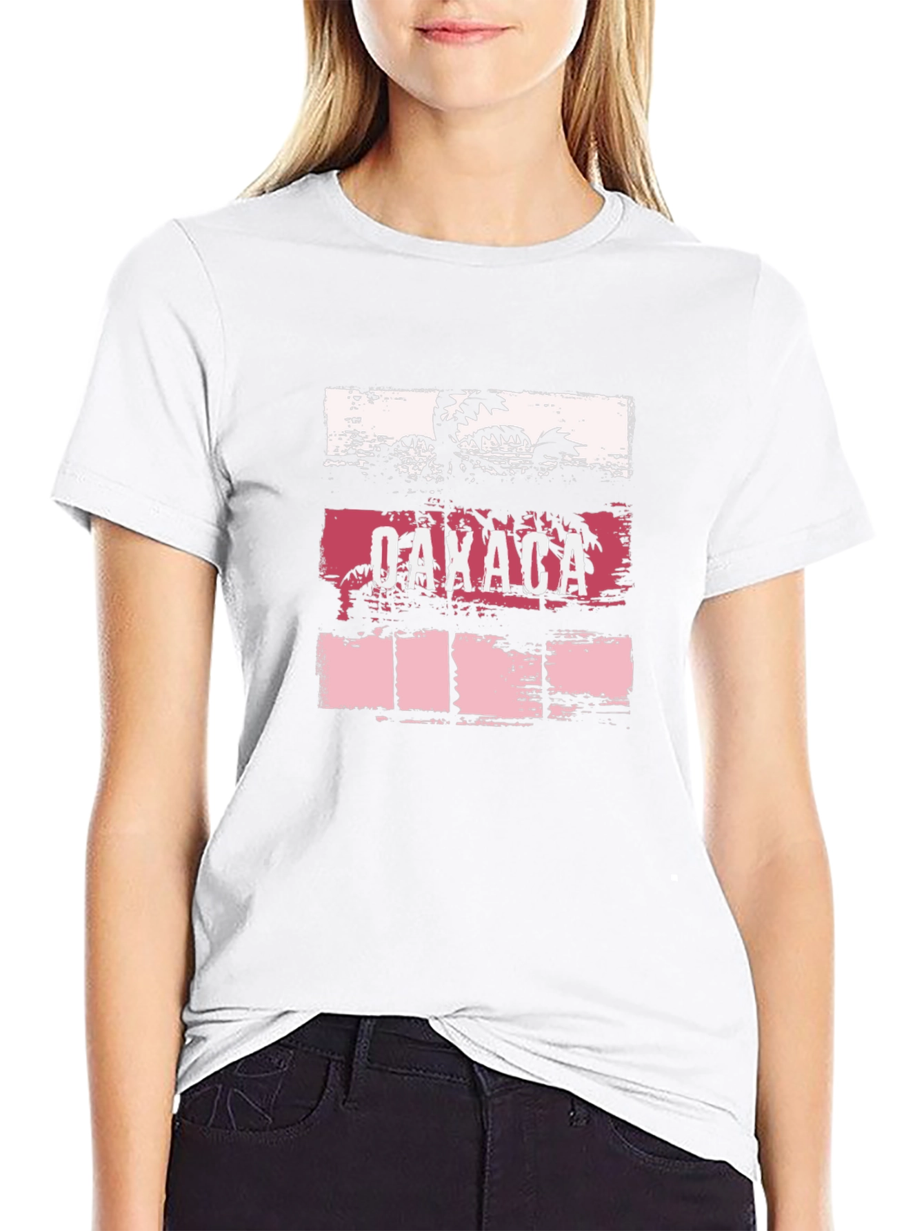 Oaxaca Retro Palm Tree Graphic T-Shirt