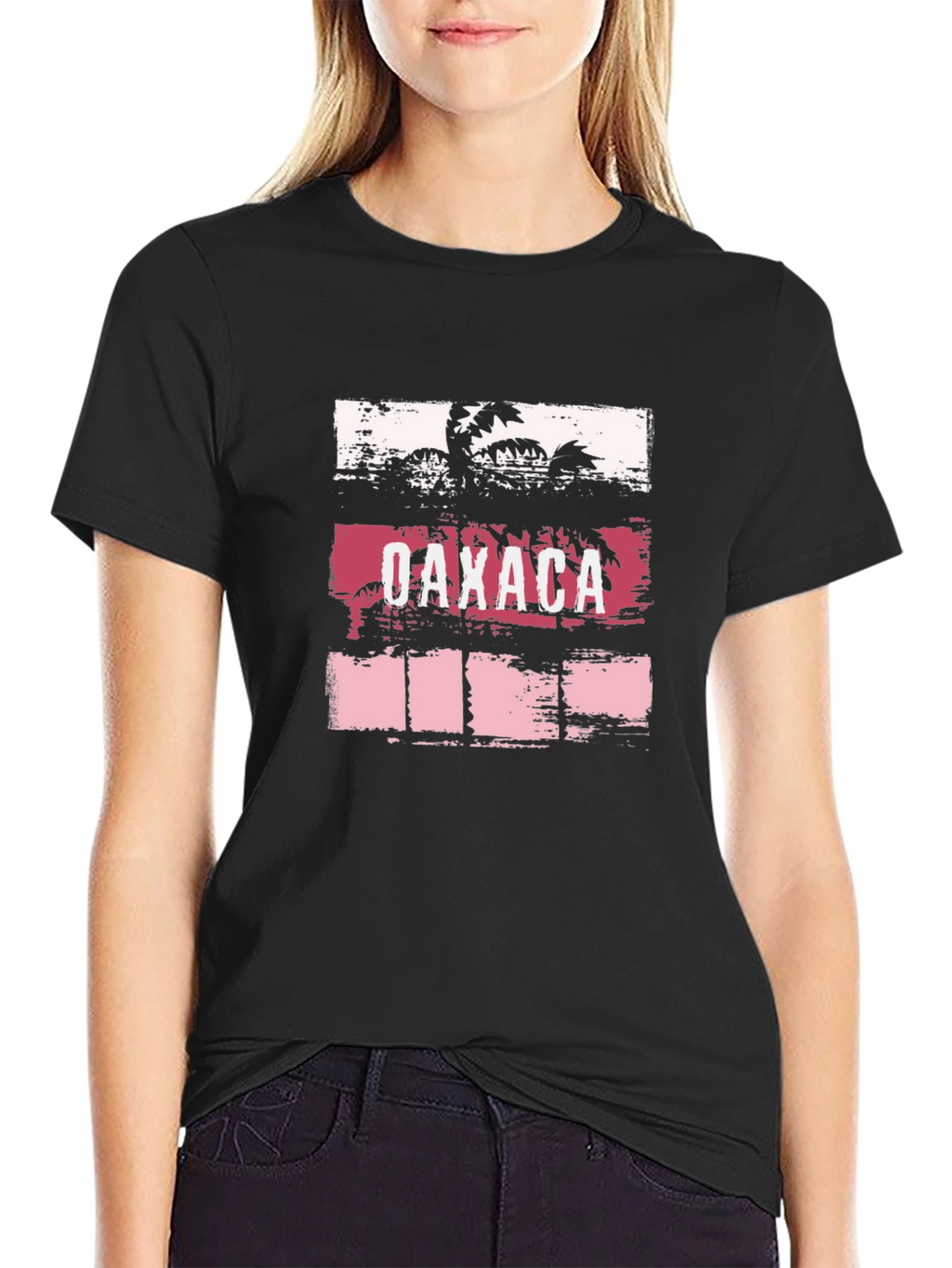 Oaxaca Retro Palm Tree Graphic T-Shirt
