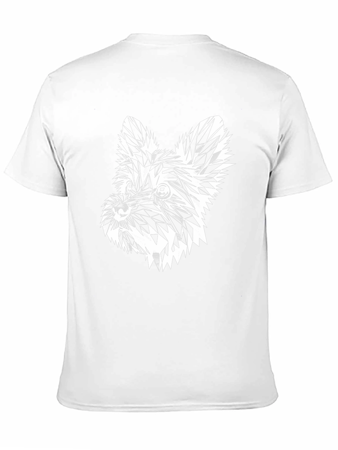 Abstract Dog Graphic Tee - Stylish Black T-Shirt