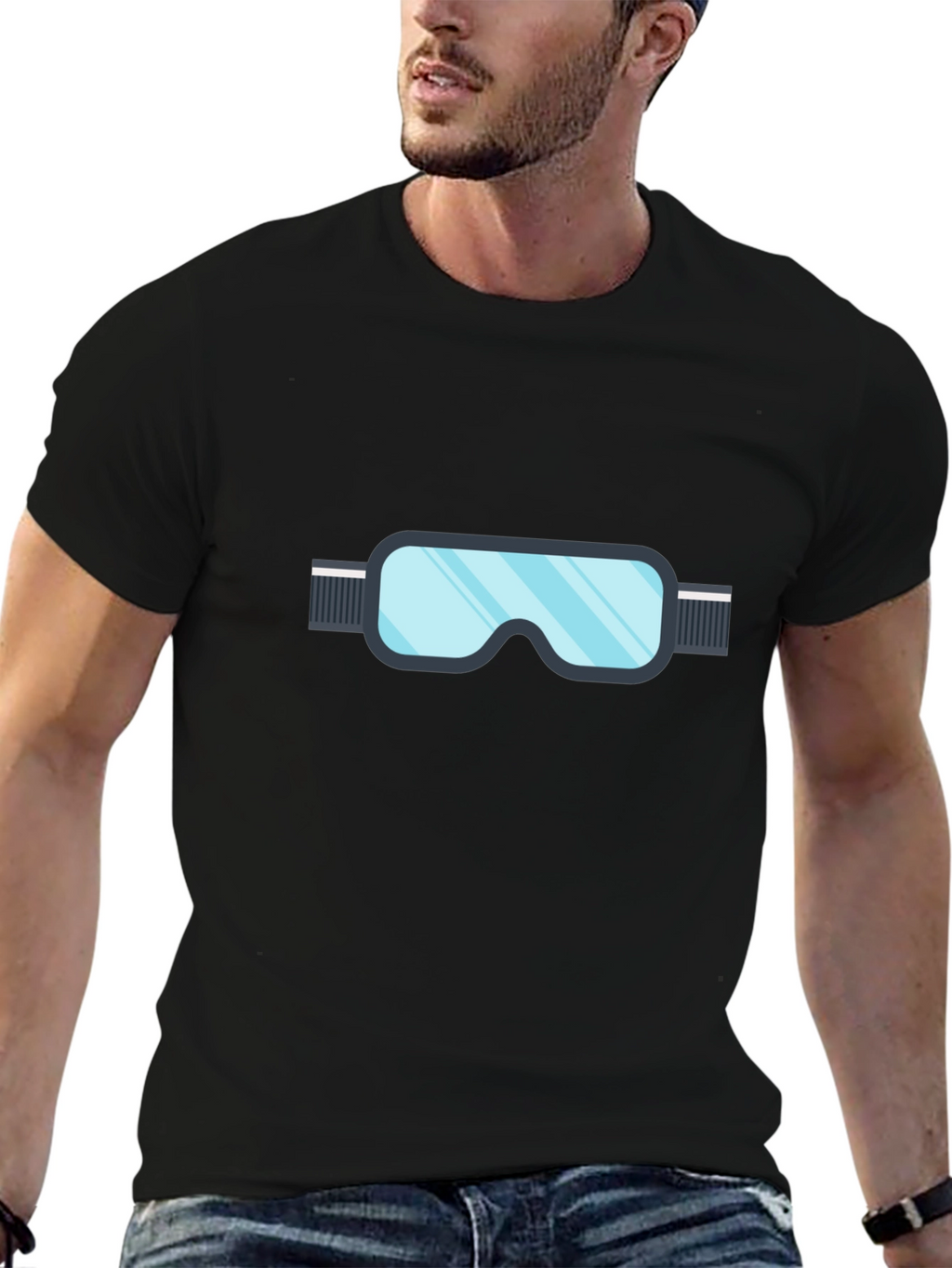 Ski Goggles Graphic Tee - Stylish Winter Sportswear