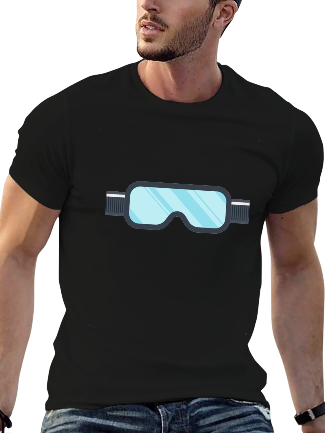 Ski Goggles Graphic Tee - Stylish Winter Sportswear