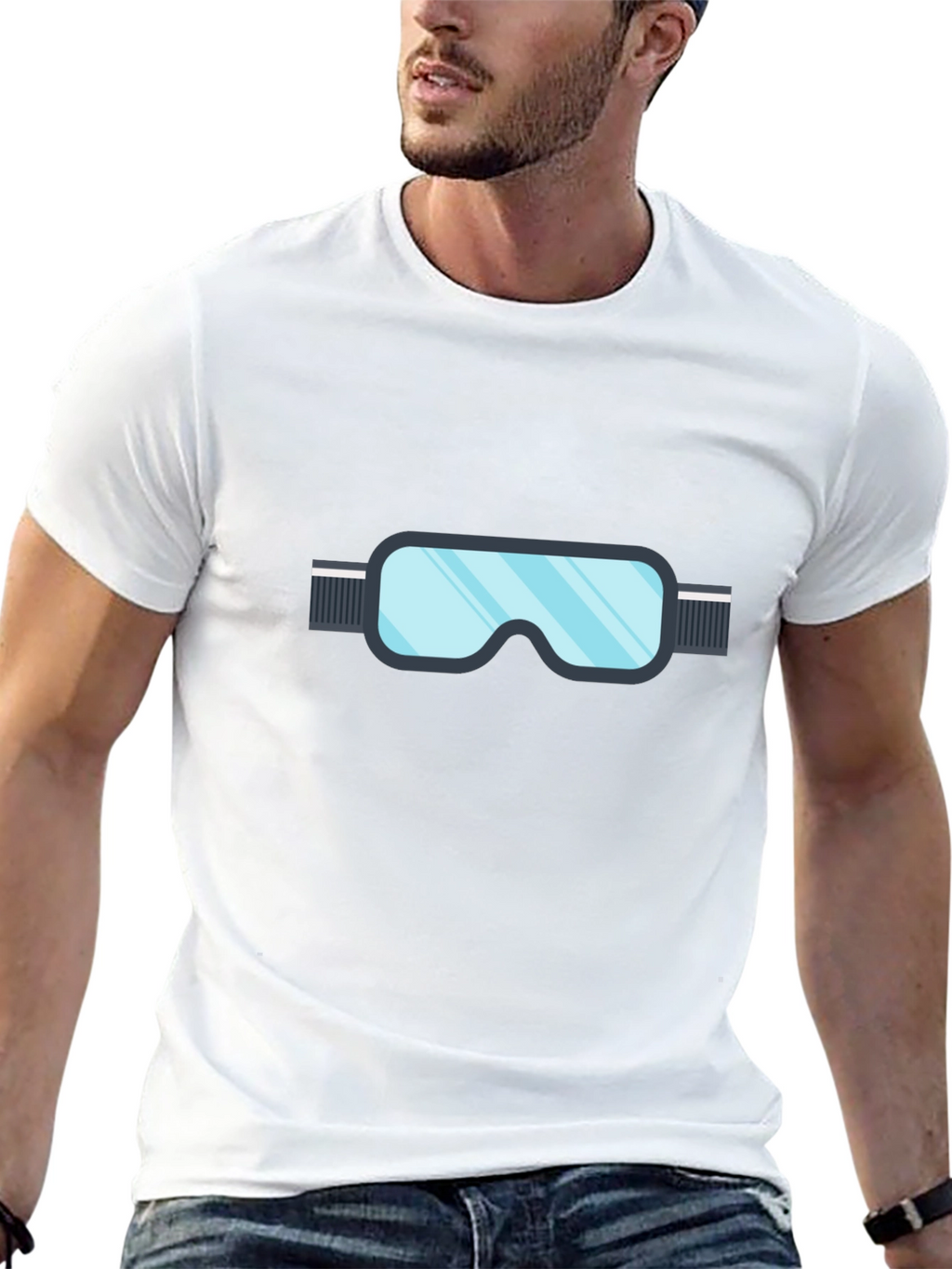 Ski Goggles Graphic Tee - Stylish Winter Sportswear