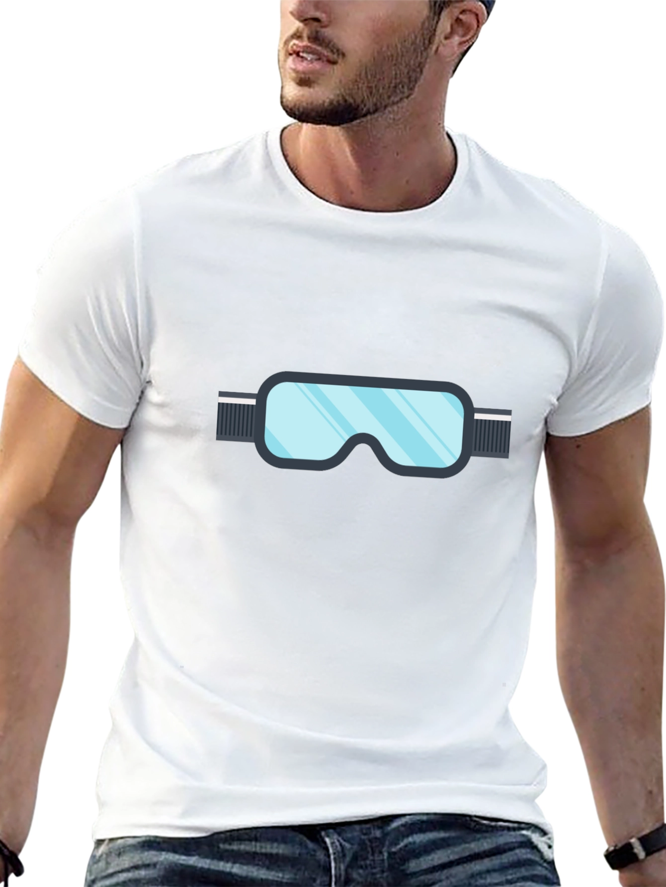 Ski Goggles Graphic Tee - Stylish Winter Sportswear