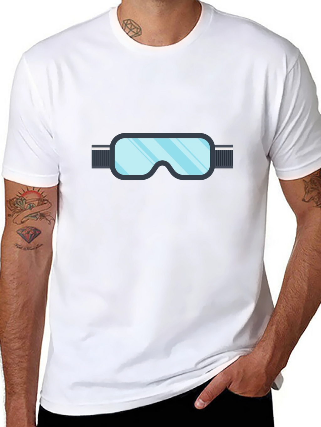 Ski Goggles Graphic Tee - Stylish Winter Sportswear