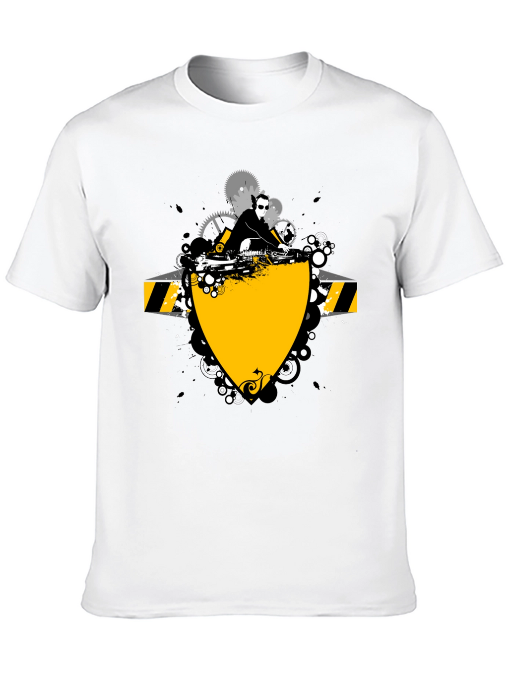DJ Graphic Print Black T-Shirt