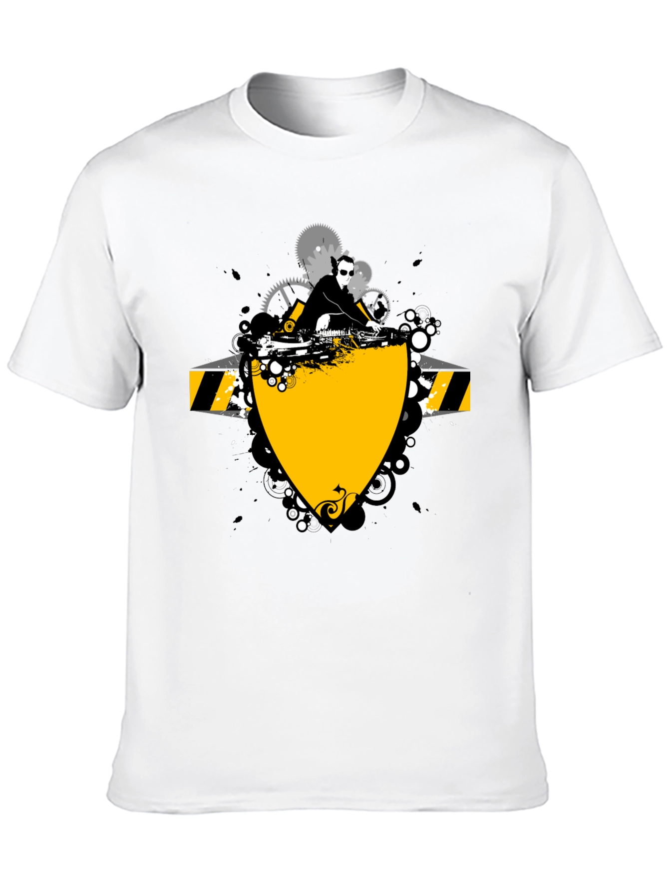 DJ Graphic Print Black T-Shirt