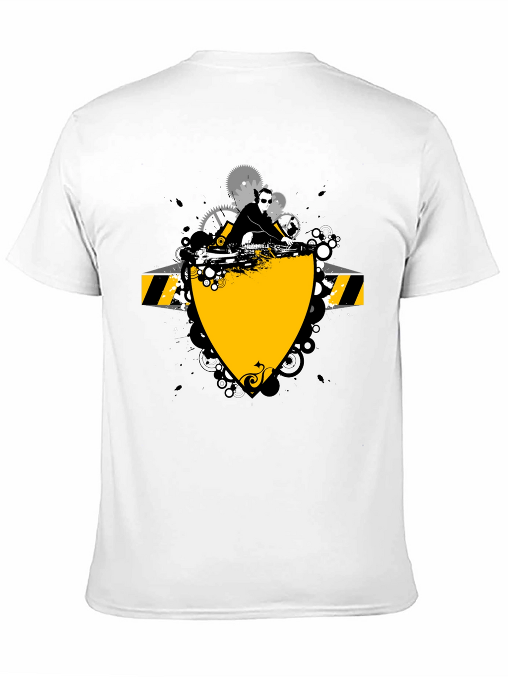 DJ Graphic Print Black T-Shirt
