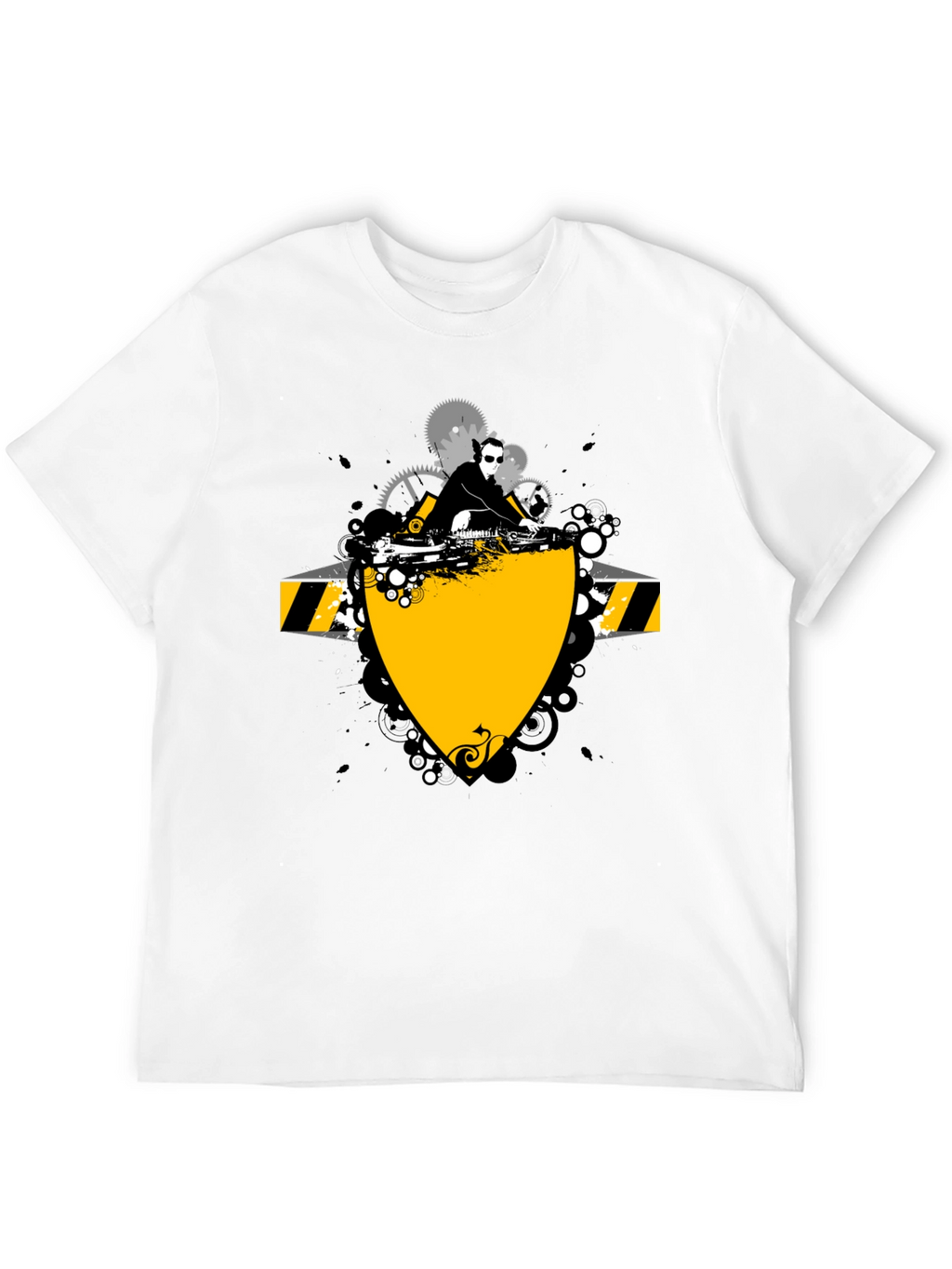 DJ Graphic Print Black T-Shirt