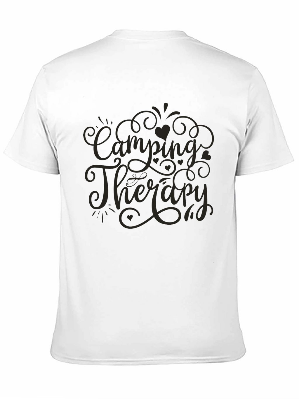 Camping Therapy Graphic Tee - Black T-Shirt