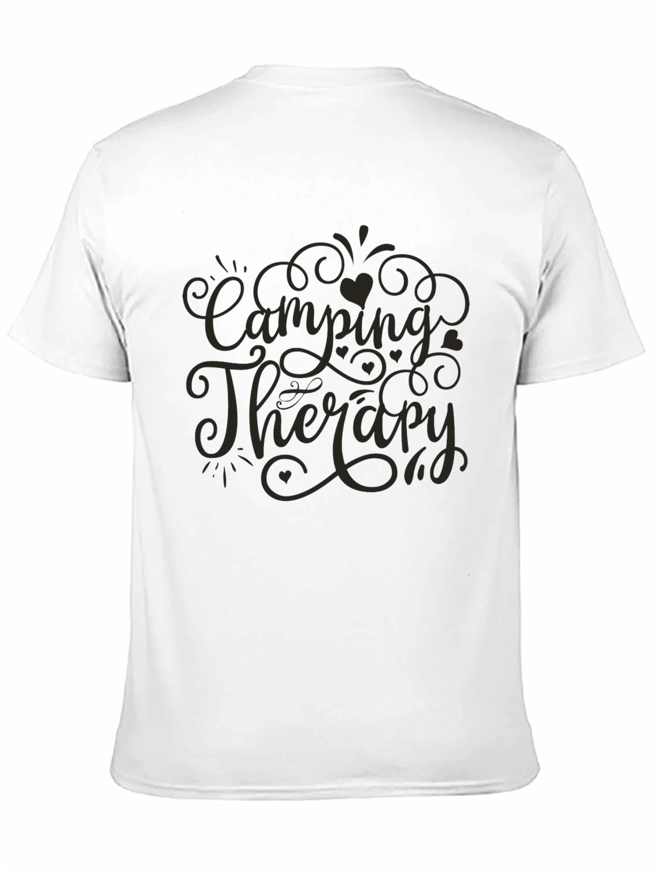 Camping Therapy Graphic Tee - Black T-Shirt
