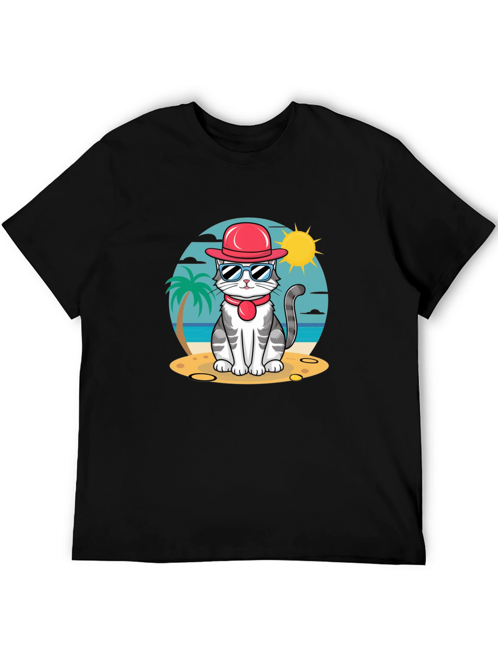 Cool Cat Beach T-Shirt