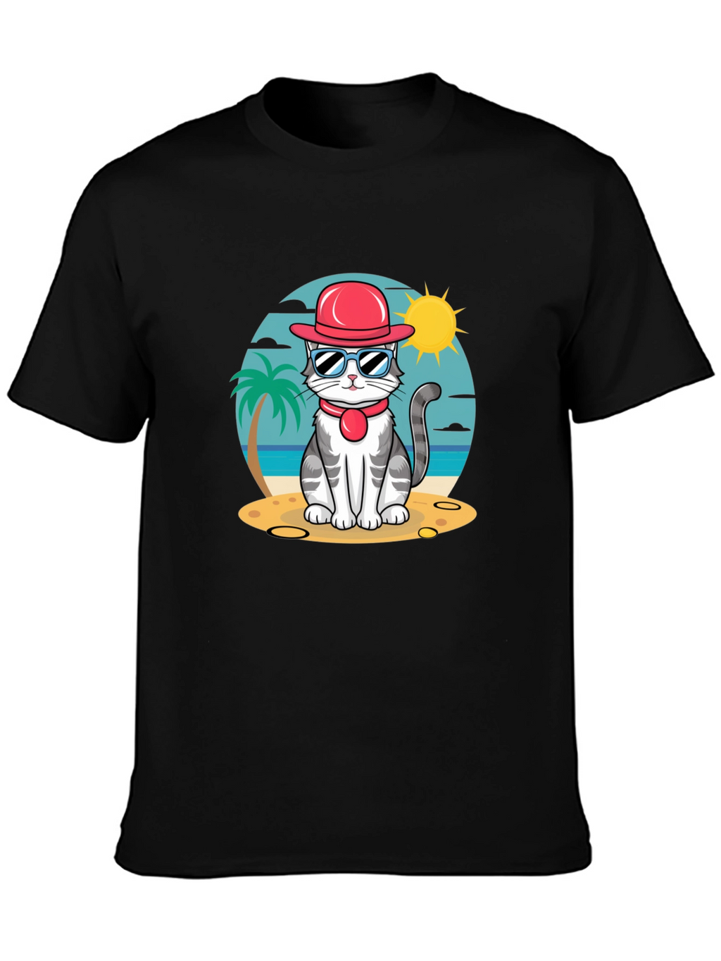 Cool Cat Beach T-Shirt