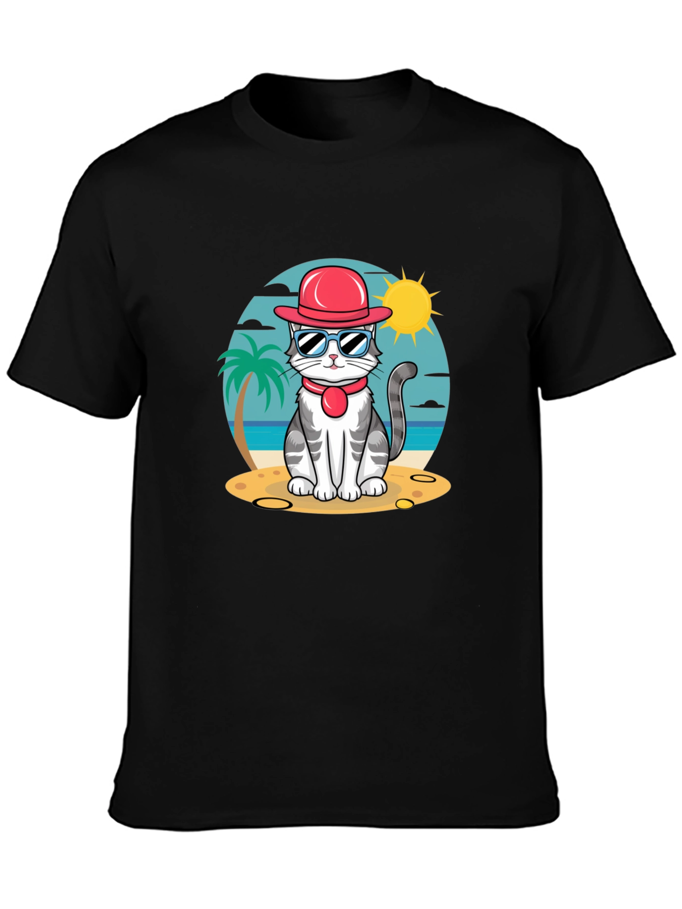 Cool Cat Beach T-Shirt
