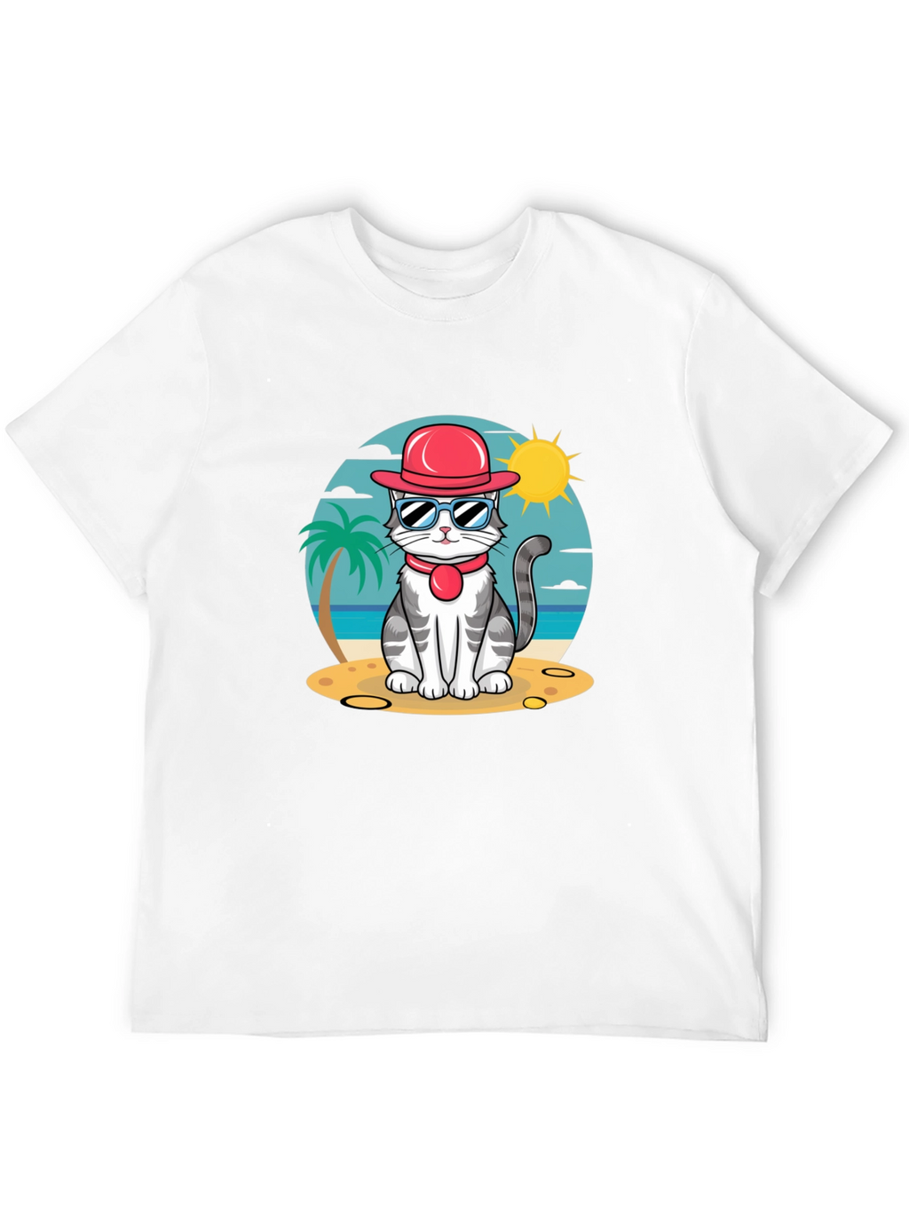 Cool Cat Beach T-Shirt