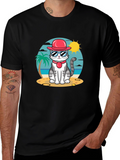 Cool Cat Beach T-Shirt