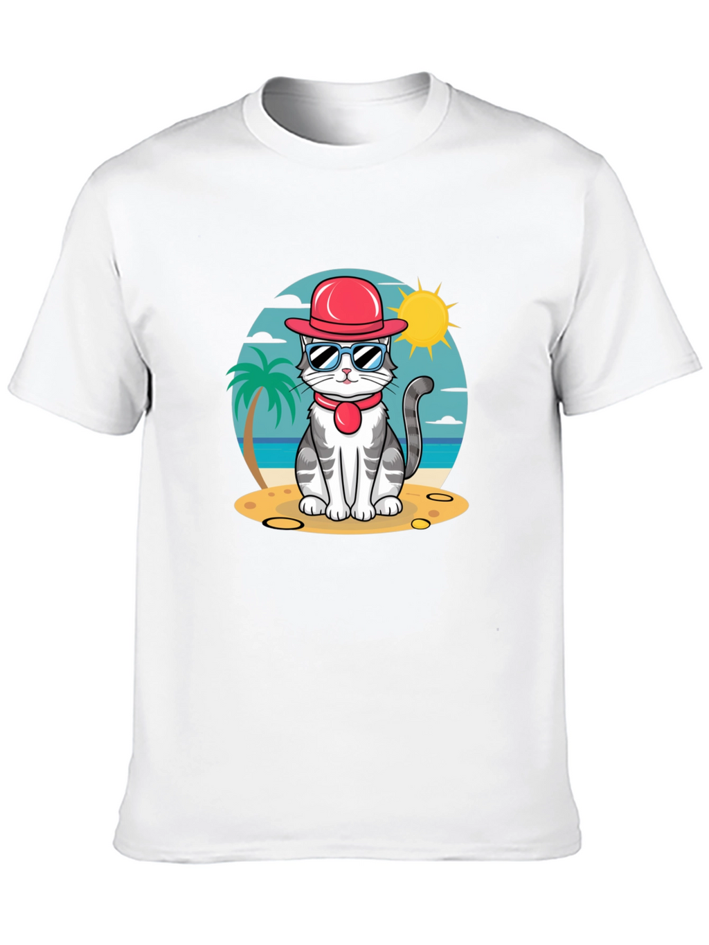Cool Cat Beach T-Shirt