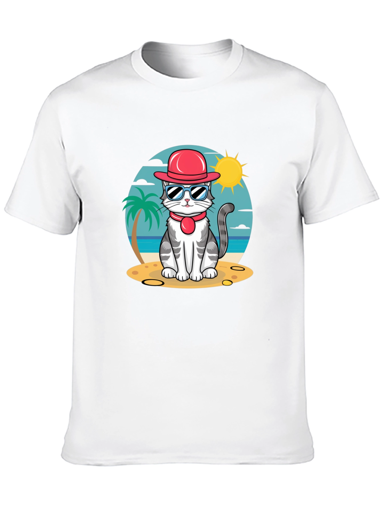 Cool Cat Beach T-Shirt