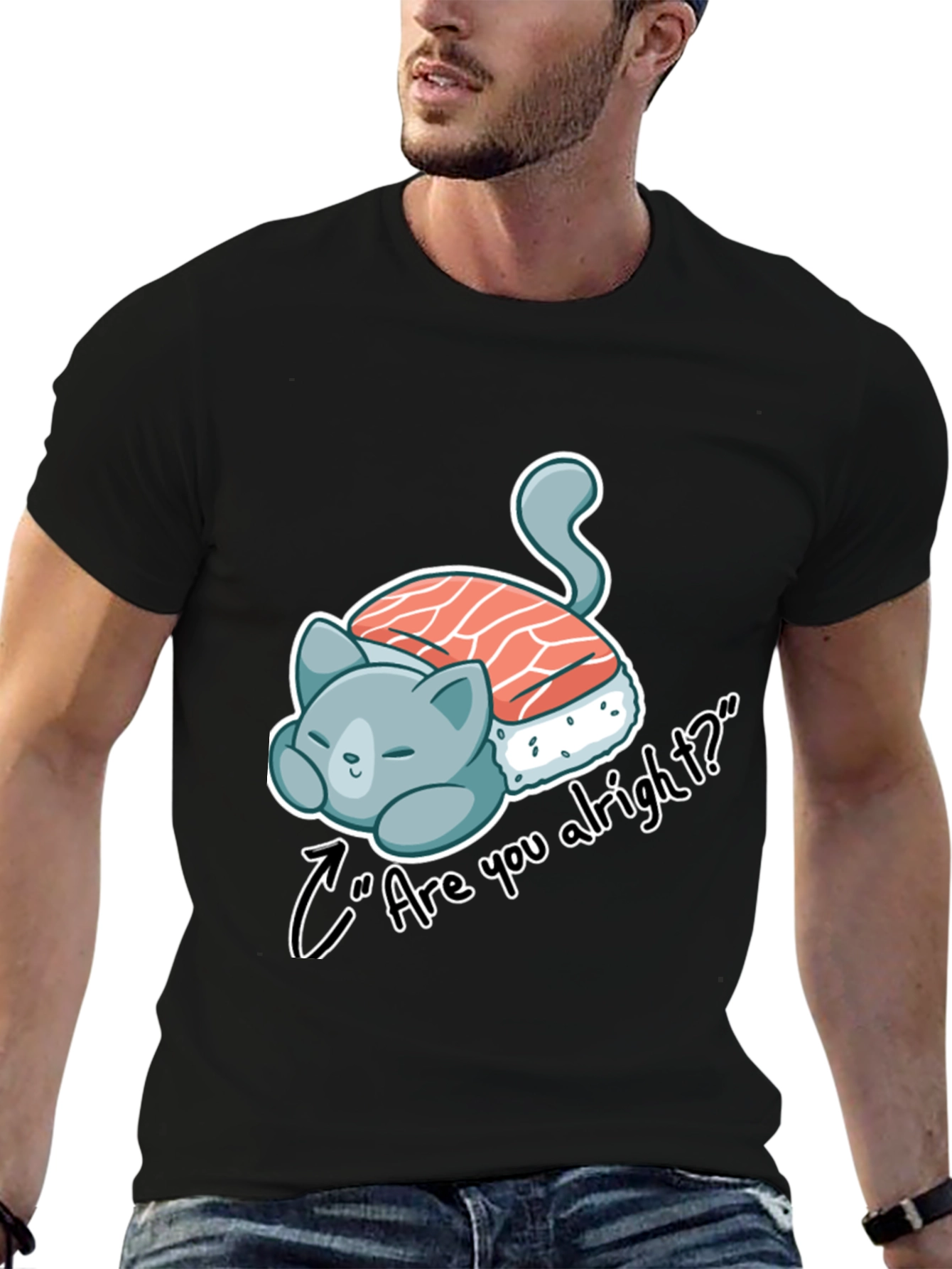 Sushi Cat Graphic T-Shirt