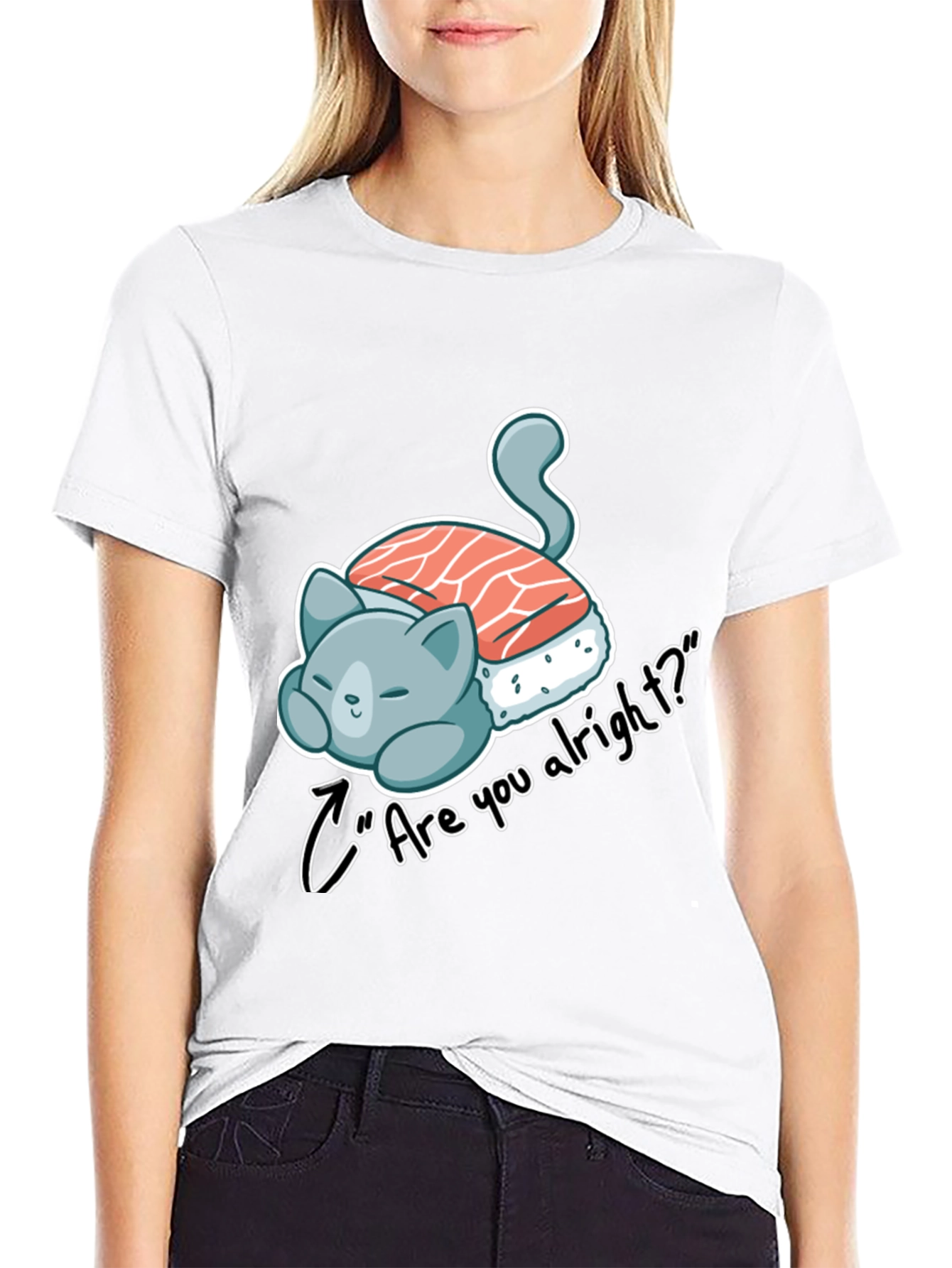 Sushi Cat Graphic T-Shirt
