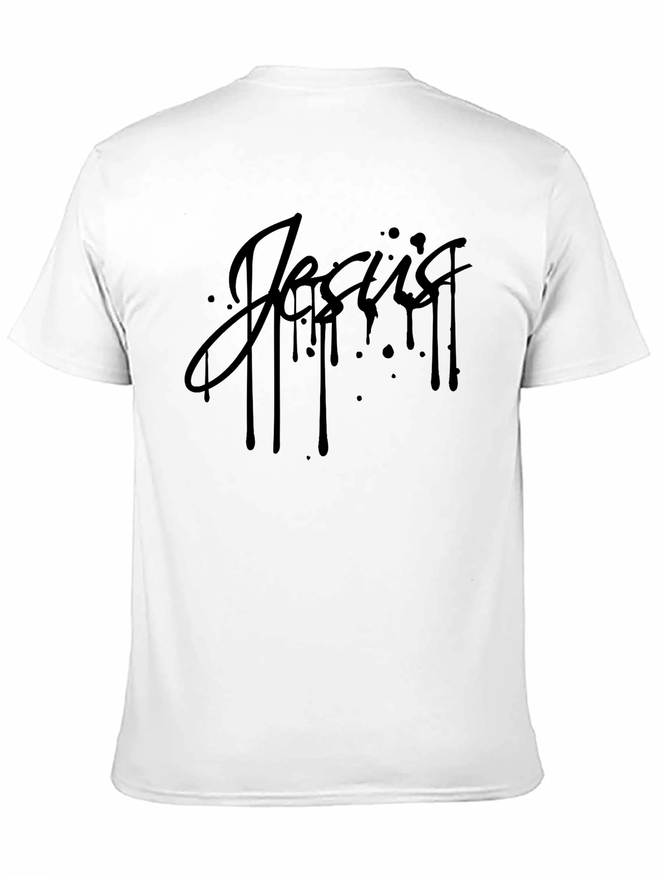 Jesus Drip Graphic T-Shirt - Mens Black Tee