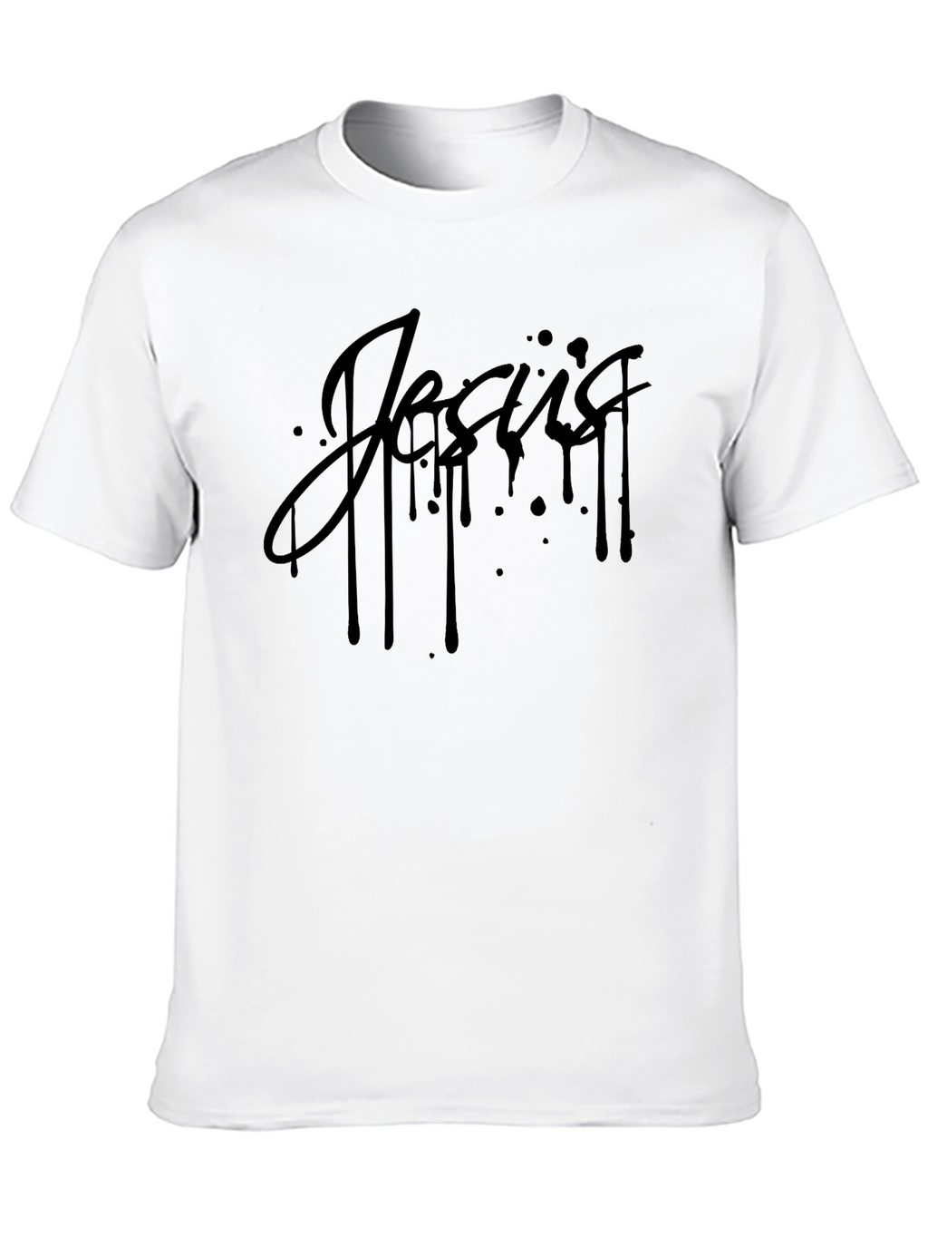 Jesus Drip Graphic T-Shirt - Mens Black Tee