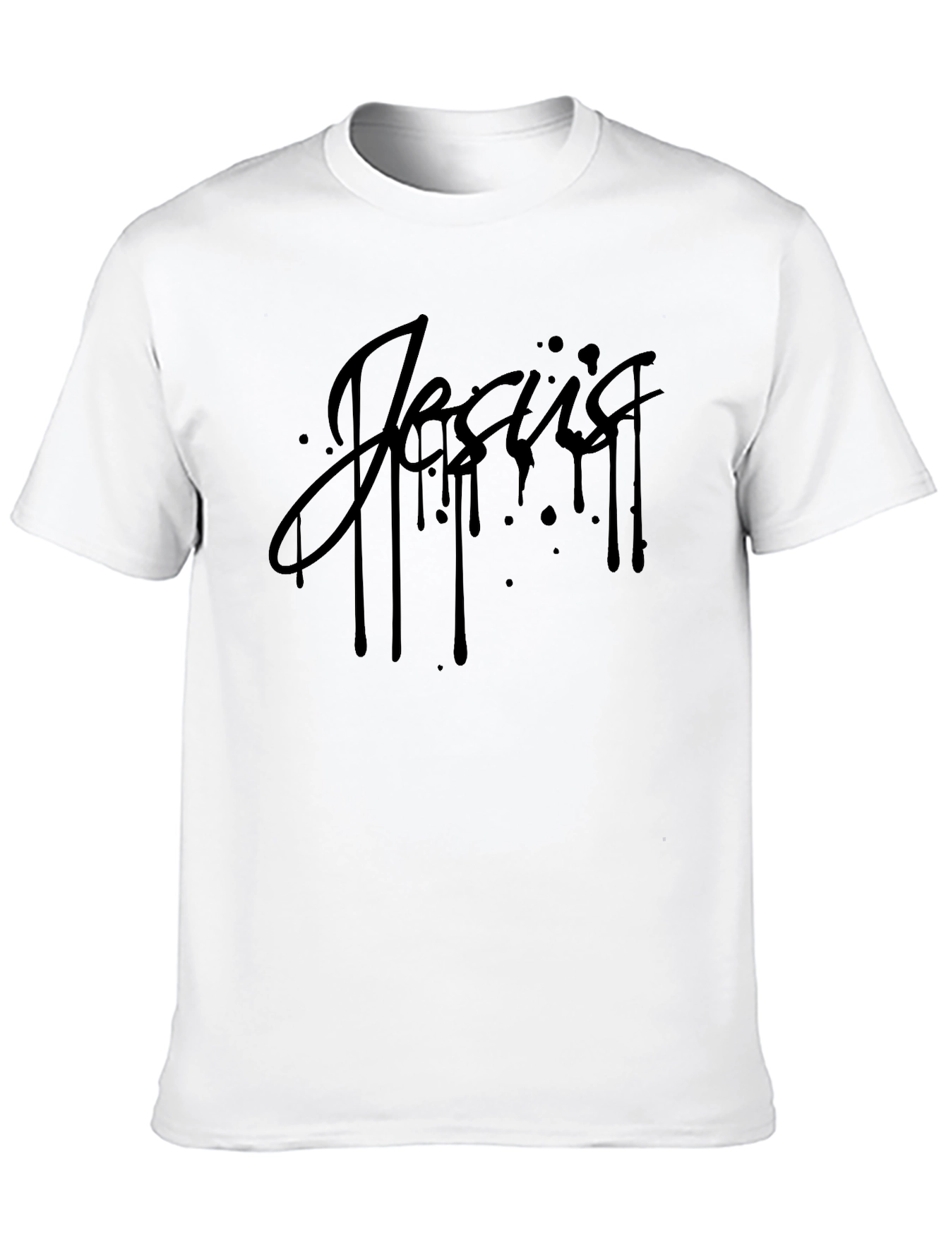 Jesus Drip Graphic T-Shirt - Mens Black Tee