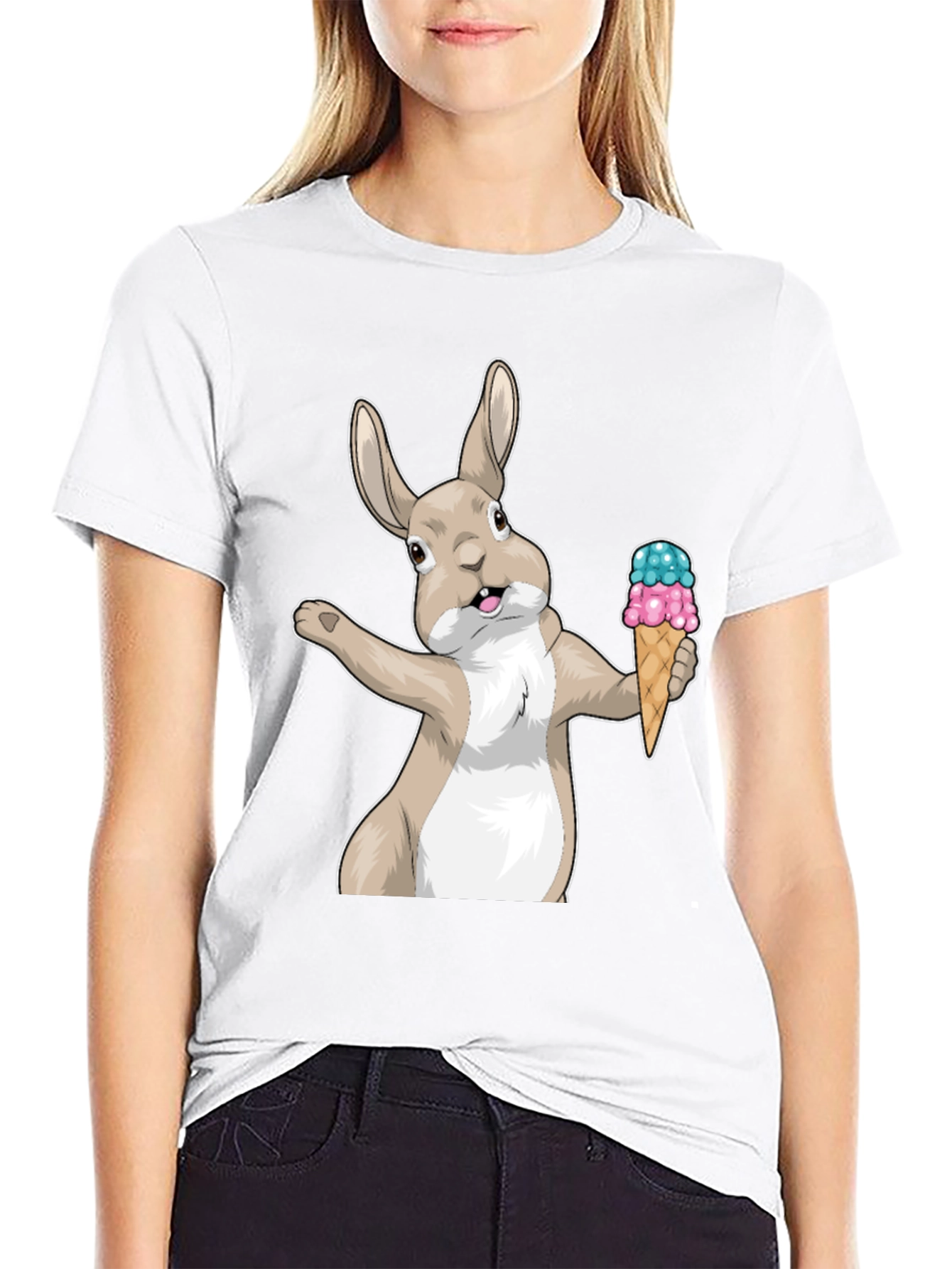 Bunny Ice Cream Graphic Tee