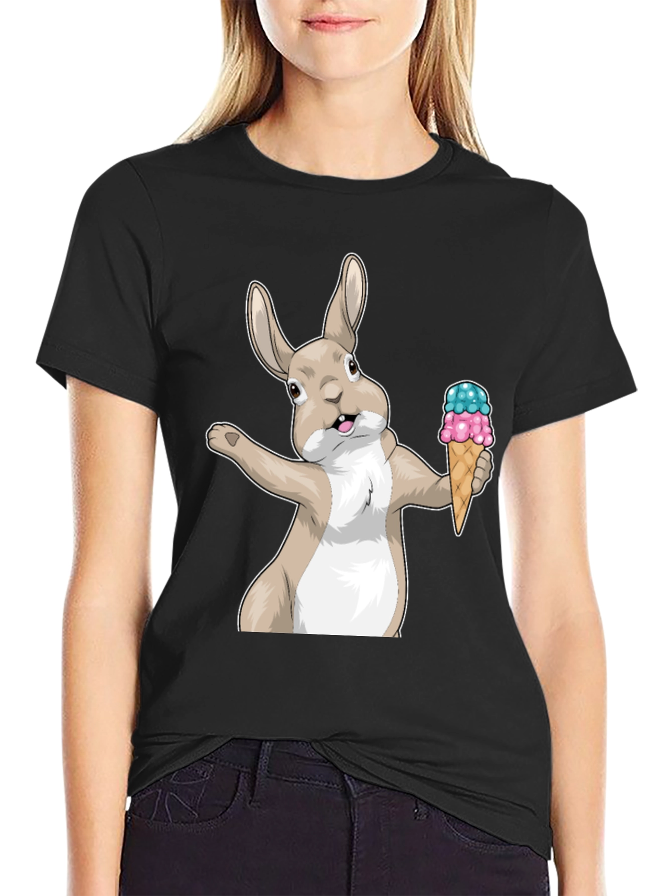 Bunny Ice Cream Graphic Tee