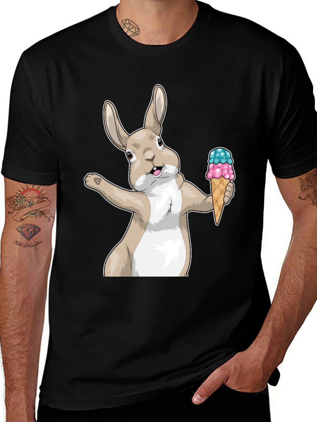 Bunny Ice Cream Graphic Tee