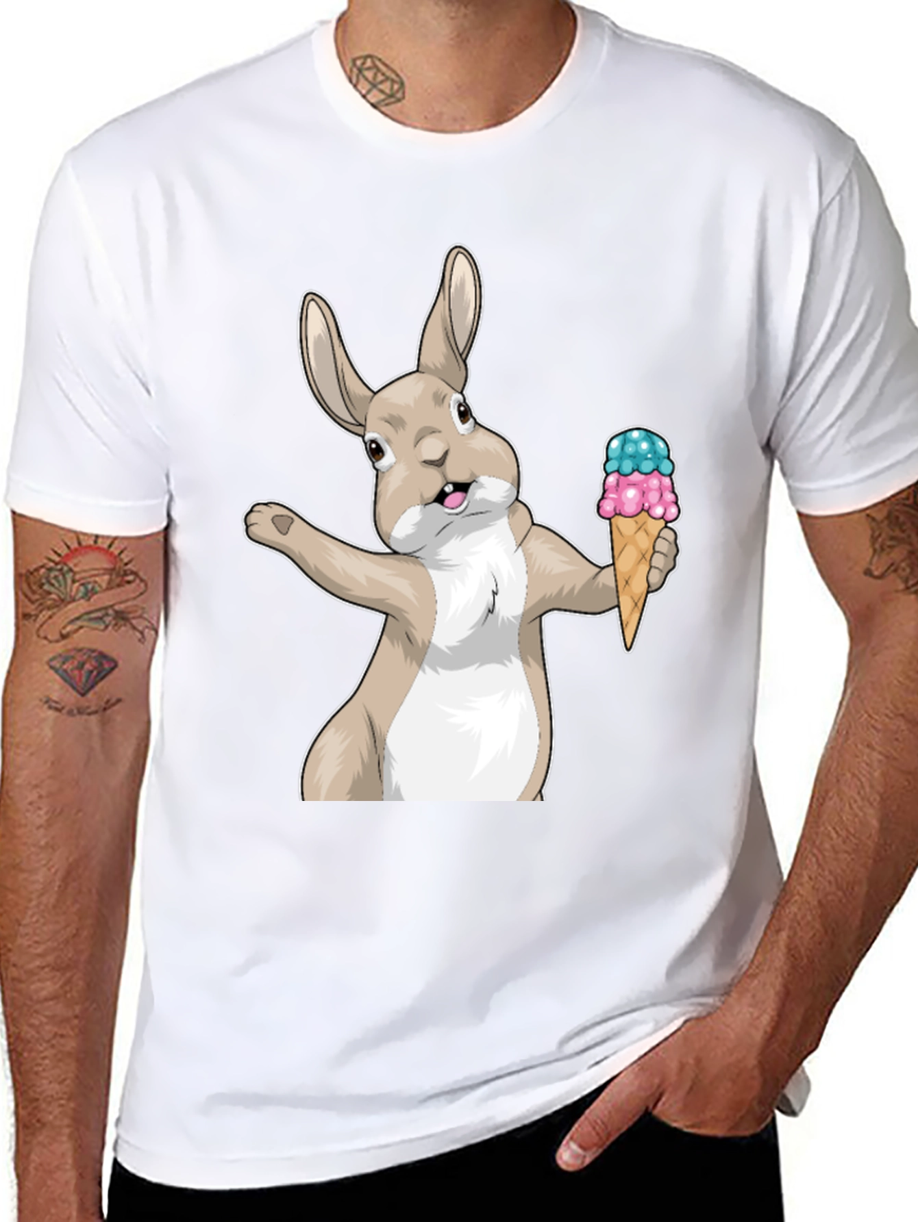 Bunny Ice Cream Graphic Tee