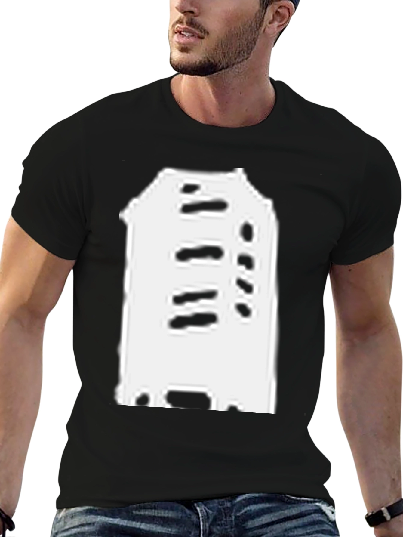 Abstract Building Black T-Shirt