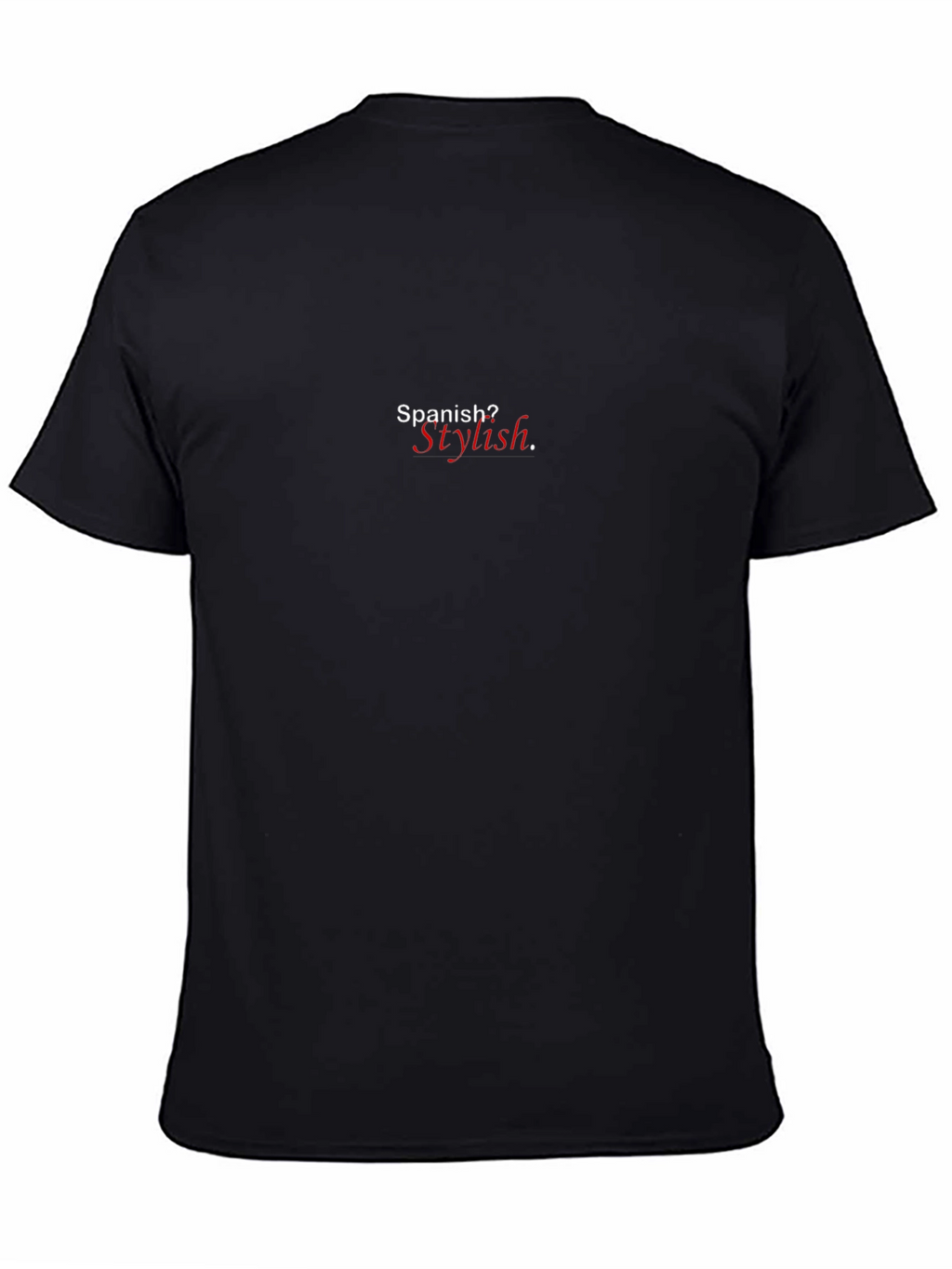 Spanish? Stylish. Mens Black T-Shirt
