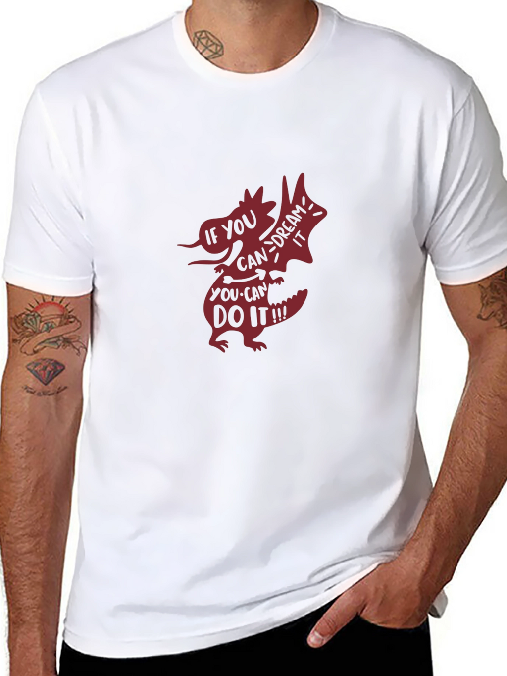 Dream It Do It Black Graphic Tee