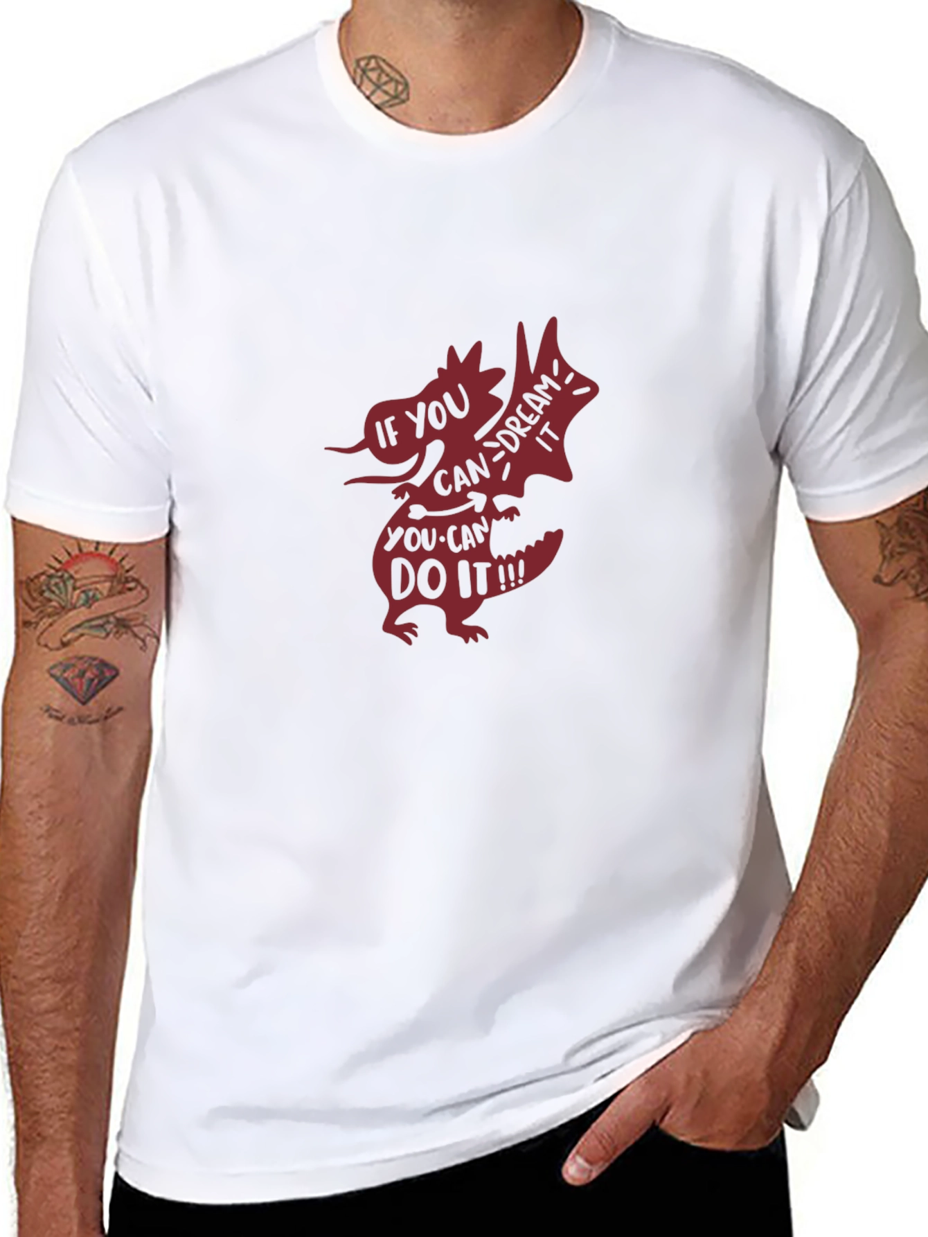 Dream It Do It Black Graphic Tee