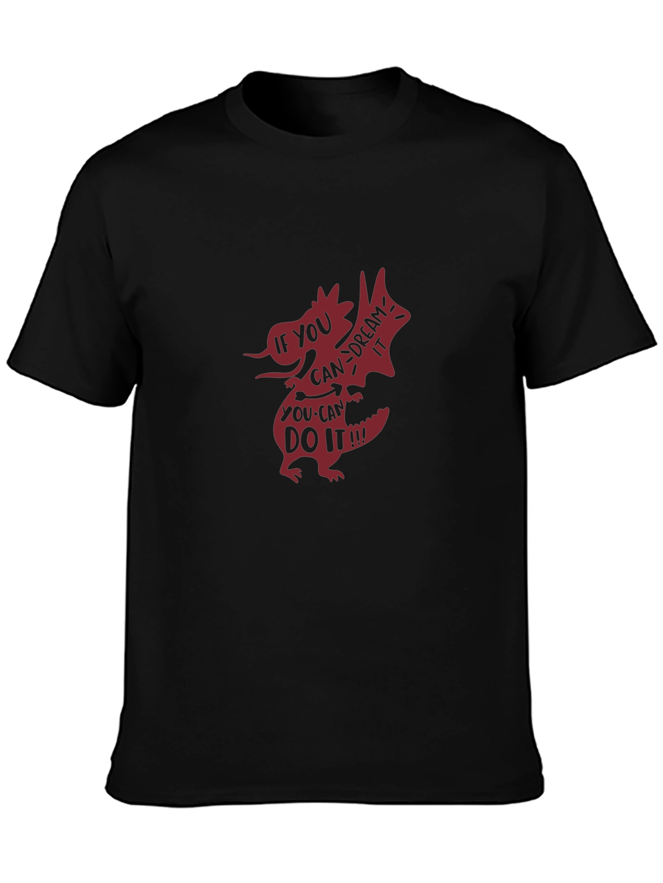 Dream It Do It Black Graphic Tee